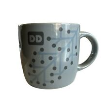 2014 Dunkin Donuts Gray Iridescent Modern Winter Snowflake Coffee Tea Mug picture