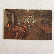 Little Bohemia Lodge Bar Manitowish Waters Wisconsin Adv Postcard picture