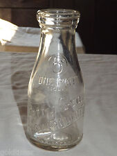 VINTAGE DAIRY 1934 BETTY GRAY DAIRY PRODUCTS 5C  1 PINT  EMBOSSED  MILK  BOTTLE picture
