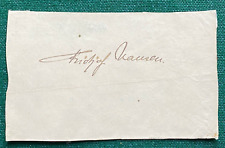 Antique Autograph Norwegian Nobel Peace Prize Laureate Explorer Fridtjof Nansen picture
