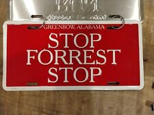 Run Forrest Run Stop Vintage Booster License Plates Bubba Gump Greenbow Alabama picture