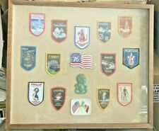 Set of 15 Patch  Framed Display Collectable  picture