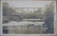 Roulette, PA 1908 Realphoto Postcard: Pomery Street Bridge - Pennsylvania Penn picture