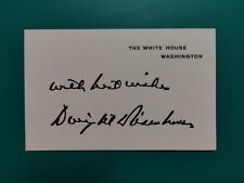 DWIGHT D. EISENHOWER - White House Signature/Business Card - VINTAGE ORIGINAL picture