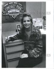 1992 Press Photo Christine Makowski Comiskey Park Chicago Ballpark Executive picture