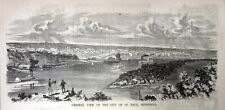 1857 ILLUSTRATED newspaper POSTER VIEWS of ST PAUL MINNESOTA before CIVIL WAR picture