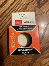 Vintage NEW NOS SEARS CRAFTSMAN 12ft REPLACEMENT TAPE MEASURE #39194 1/2