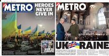 Heroes Ukraine War Zelensky Visit King Charles John Motson UK Newspaper Lot 2023 picture