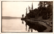Olympic Highway along Hood Canal Washington WA 1920s RPPC Postcard Photo picture
