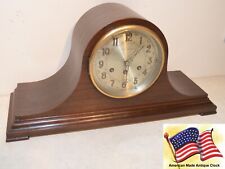 RARE RESTORED HERSCHEDE 1920 MODEL 10 DUAL CHIME CLOCK WITH PATTERN 2019 CABINET picture