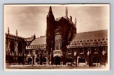 Oxford England, Founders Tower, Magdalen College Vintage c1944 Souvenir Postcard picture