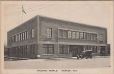 Masonic Temple, Merced, California Albertype Postcard picture
