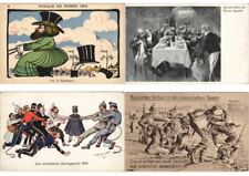 RUSSIA, CZAR NICHOLAS Incl. SATIRE WWI PROPAGANDA 15 Vintage Postcards (L3956) picture