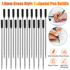 20Pcs Cross Style Ballpoint Pen Refills Smooth Flow Ink 1.0mm Medium Point Black picture