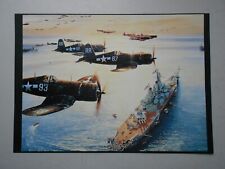 MILITARY AVIATION PRINT:   ' VICTORY FLYOVER'  THE USS MISSOURI BY ROBERT TAYLOR picture