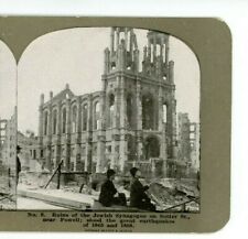 1906 Ruins Synagogue Sutter Street San Francisco CA Earthquake Stereoview Z105 picture