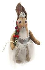 Gladys Boalt Rabbit Bunny Rabbit Princess Tiara Handmade Christmas Ornament picture
