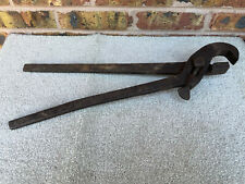PRIMITIVE #2 ASHCROFT 1876 PATENT PIPE TONGS / WRENCH  picture
