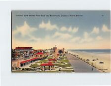 Postcard General View Ocean Front Park & Boardwalk Daytona Beach Florida USA picture