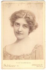 MARY MANNERING : THEATRE STAR : PHOTO BY JACOB SCHLOSS : CABINET CARD picture