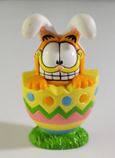 Vintage Easter Egg Plastic Garfield Cartoon Character Bunny Rabbit Figurine PAWS picture