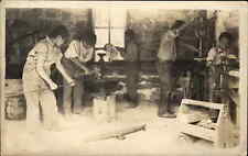 Indian Children Blacksmith Shop Arizona? School Child Labor? c1910 RPPC picture