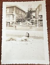 VTG 1941 Photo Copacabana Brazil Two Bathing Beauties Amateur Swimsuit Pinup picture