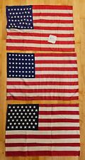 Vintage 46☆,48☆,49 Star American Flags LOT of 3 Antique/OLD 17