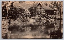 Springtime at the Creek Saint Joseph's College Emmitsburg Maryland 1949 Postcard picture