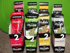 VARIETY HUMBLE Flavored Herbal Wraps APPLE,WATERMELON,MANGO,NATURAL  53/2ct Pks. picture