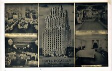 New York City NYC Hotel Piccadilly Mulitivew Lumitone 1940s 227 W 45th  picture