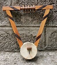 Ethiopian Handmade Miniature Krar Wooden Instrument Folk Art Decoration ክራር picture