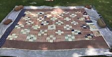 Antique Shabby Chic or Cutter Quilt - For Twin or Double Bed or as a Throw (#4) picture