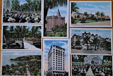 Lot of 8  MIAMI, FLORIDA   Vintage Postcards    ca.1910's-1930s picture