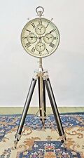 Home Décor world time clock with black chrome tripod stand home Christmas gift picture