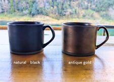 Mino yaki ware Japanese pottery Cup  340ml  natural black / antique gold picture