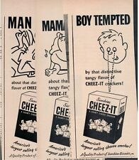 1940's Sunshine Cheez-It Crackers x3 Magazine Ads picture