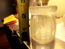 Rare  WALKER-GORDON Milk Bottle Creamer  16 Ribs 2 3/8 in Beach Find 1910's Mini picture