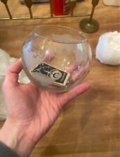 Nestle Nescafe 1979 World Globe Map Glass Floating Candle Vintage Bowl  picture
