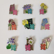 Lot Of 9 2012 London Summer Olympic Pin Set Regent's Park Flowers UK Collectible picture