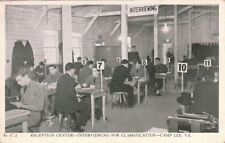  Postcard Reception Center Interviewing Classification Camp Lee VA Military picture