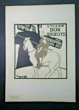 Masters of the Poster Pl. 63, Beggarstaff: Don Quixote, for Theatre Lyceum 1896 picture
