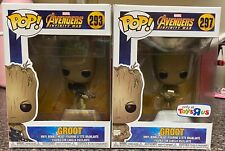 Funko Pop Vinyl: Marvel - Groot (w/ Game) - Toys R Us (Exclusive) #293 & #297 # picture
