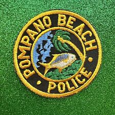 Pompano Beach Florida FL Police Patch 4” ~ Vintage ~ RARE ~ Unused picture