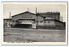 c1910 Liberty Theatre Soldier Army Camp Grant Illinois Vintage Antique Postcard picture