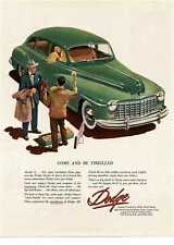 1948 DODGE green 4-door sedan art Vintage Print Ad picture