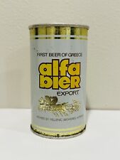 Vintage Alfa Bier Export Beer Can Straight Steel - Empty - Athens, Greece - Rare picture