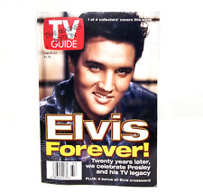 ELVIS PRESLEY TV GUIDE AUGUST 16 1997 Vintage Close Up Smile Magazine Booklet picture