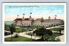 Palm Beach FL-Florida, Casino And Pools At The Breakers, Vintage Postcard picture