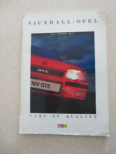 1988 Vauxhall - Opel car range advertising booklet /- -- ------ picture
